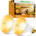 2Pack Reptile Heat Lamp, 150W Reptile Heat Emitter Infrared Basking Spot Light, UVA Daylight Heat Lamp Bulbs for Chickens Coop Reptiles Pets Brooder Use