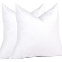 puredown® Feather Down Throw Pillow Inserts 22 x 22 (Pack of 2, White), Big Throw Pillows for Floor, Couch, Bed, Machine Washable