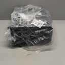 Portable Metal Tool Box, 3 Drawer Steel Tool Box with Top Storage Tray and carrying Handle, Multi-Function Tool Storage with Anti-slip Liner for Garage, Home, or Workbench (Black)