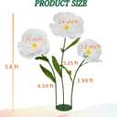 5.8 Ft Giant Artificial Flowers,Large Paper Flower,Huge Poppy Flowers Decoration for Wedding,Hotel,Office,Window Display and Home Farmhouse Decor(White)