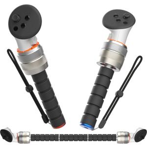 YEZRO Dual VR Game Handles for Meta Quest 3/Quest 3s - Aluminum Long Arms Extension Accessories for Gorilla Tag, Beat Saber Handles, Baseball bat Compatible with Oculus Quest Pro/2, Gift for Kids YEZRO Dual VR Game Handles for Meta Quest 3/Quest 3s - Aluminum Long Arms Extension Accessories for Gorilla Tag, Beat Saber Handles, Baseball bat Compatible with Oculus Quest Pro/2, Gift for Kids