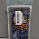 Case for iPhone 17 Pro,Fits Glossy Case Design for Girl Women,Celestial Stained Glass Sun Moon Star Blue