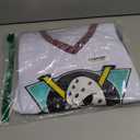 Mighty Ducks Jersey Movie Ice Hockey Jersey S-XXXL Charlie Conway #96 Adam Banks #99, 90S Hip Hop Clothing for Party (White, M)