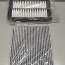 Engine Cabin Air Filter Kit for Tucson/Santa Cruz(2022-2025),Sportage(2023-2025),Sorento/Santa Fe(2021-2025),Sonata (2020-2025),NOT FOR HYBRID
