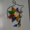 Brizled Christmas Star Tree Topper, 8" Lighted Double-Sided Christmas Tree Topper, 8-Point Multi Color Xmas Tree Topper with 10 Warm Lights, 120V UL Certified Tree Star for Christmas Tree Party Home