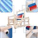 LAVIEVERT Wooden Multi-Craft Weaving Loom DIY Hand-Knitting Weaving Machine Intellectual Toys for Kids