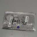 Central Park Gray and White Kitchen Window Curtain Valance Vertical Stripe Sheer Boucle Linen Window Curtain, Living Room Decorative Rod Pocket (54" W x 15" L) Rustic Living Panels (Grey)