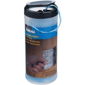 Ideal 31-348 Powr-Fish Pull Line, 500 ft and 210 lb Tensile Strength | 500 Feet of Heavy Duty Fiber Polyline, 210lb Tensile Strength Conduit Wire Pulling Line with Easy-Dispense Canister