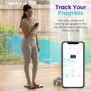 Etekcity Rechargeable Smart Scale for Body Weight, Digital Bathroom Scale with BMI, Body Fat, Muscle Mass, Accurate Weighing Machine for People Sync with Smartphone App, 400lb