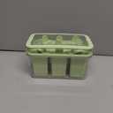 Popsicles Molds with Lid and Bin 9 Pieces Reusable Easy Release Entire Homemade Popsicle Molds Odorless Ice Pop Maker BPA Free (9 Grid Green)