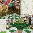 8 Pcs Golf Artificial Grass Mat Placemats Green Fake Grass Tiles Table Centerpieces Placemats Sport Theme Party Decorations for Wedding Baby Shower Golf Lovers