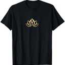 Lotus, Flower, Buddhism Spirituality Namaste Enlightenment T-Shirt L
