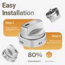 AEZ73453509 Stove Knob Replacements Fit for lg Gas Range/Oven Models LRG3095ST LRG3091ST LRG3093ST LRG3085ST LRG3036ST LRG3035ST, Replaces AEZ72909008 AP5669773 2347547 PS7321756, 5 Pack