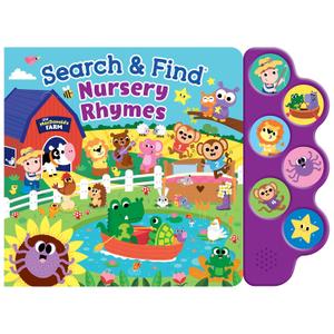 Search & Find Nursery Rhymes - Interactive Sound Book for Toddlers | 6 Songs & Hidden Picture Fun | Engaging Musical Board Book for Early Learning
