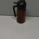 2 in 1 Oil Sprayer for Cooking, Olive Oil Dispenser Bottle for Kitchen Spray and Pour, 16oz/470ml Light-Blocking Dark Amber Glass Brown Bottle, Food-Grade Oil Mister for Air Fryer Black Cap