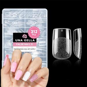 Una Gella False Nails Professional Nail Art Supply 313Pc 12 Sizes