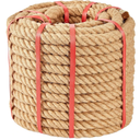 Natural Jute Twine Strin, Bulk Hemp Jute Rope Ideal for Tug of War, Deer Hunting, Nautical, Crafts, Swing, Packing Material Burlap Ribbon, Christmas Knitting Macrame Decoration(25mm/100 Feet)