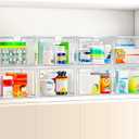 caktraie 6 Pack Small Stackable Stroage Drawers, Acrylic Bathroom Makeup Organizer, Plastic Storage Bins For Vanity, Undersink, Kitchen Cabinets, Pantry, Home Organization