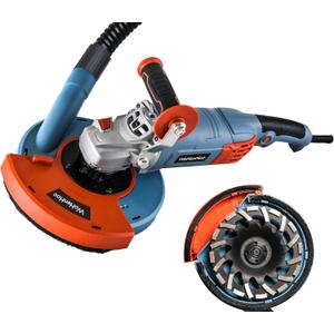 7 Inch Concrete Grinder Set, with Dust Extraction Shroud and Diamond Grinding Wheel, Tile Adhesive Removal Machine