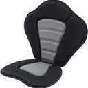 Adjustable Kayak Seat with Back Support and Storage Bag - Comfortable Cushioned Seat Pad for Sit On Top Kayaking, Fishing, and Boat Rafting