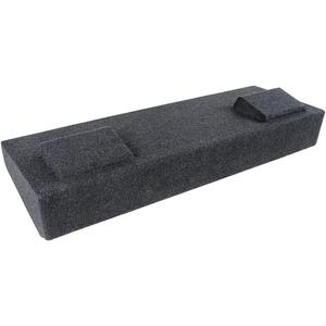 Atrend Bbox A184-12CP Dual 12" Sealed Carpeted Subwoofer Enclosure - Fits 2007 - 2020 Chevrolet/GMC Silverado/Sierra Crew Cab, Charcoal