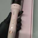 ABNER Thermal Ionic Brush, 1.5 inch Heated Round Brush for Blowout Look, Volumize, Style, Makes Hair Shinier & Smoother, Dual Voltage, Negative Ion Technology, Titanium, Temperature Settings