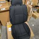 for Toyota 4Runner Seat Covers 2011 2012 2013 2014 2015 2016 2017 2018 2019 2020 2021 2022 2023 2024, Custom Fit Car Seat Covers Full Set, Waterproof Leather, for 5-Seater Model - Black