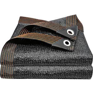 winemana 50% Black Shade Cloth, 3.3 x 6.6 FT Durable Mesh Tarp with Grommets, Garden Sunblock Shade Cloth Shading Antifreezing for Plants Cover, Greenhouse, Barns Kennel, Patio, Tomatoes