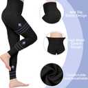 Compression Pantyhose for Women, 20-30 mmHg Footless Graduated Support Medical Compression Stockings S
