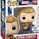 Funko Pop! Marvel: The Guardians of the Galaxy Holiday Special - Star-Lord with Groot Exclusive Vinyl Figure