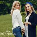 BEGOOD Headbands for Women Glitter Knotted Wide Headbands Fashion Womens Knot Hairbands Sparkly Turban Head Bands Hair Accessories for Girls Blue and Beige