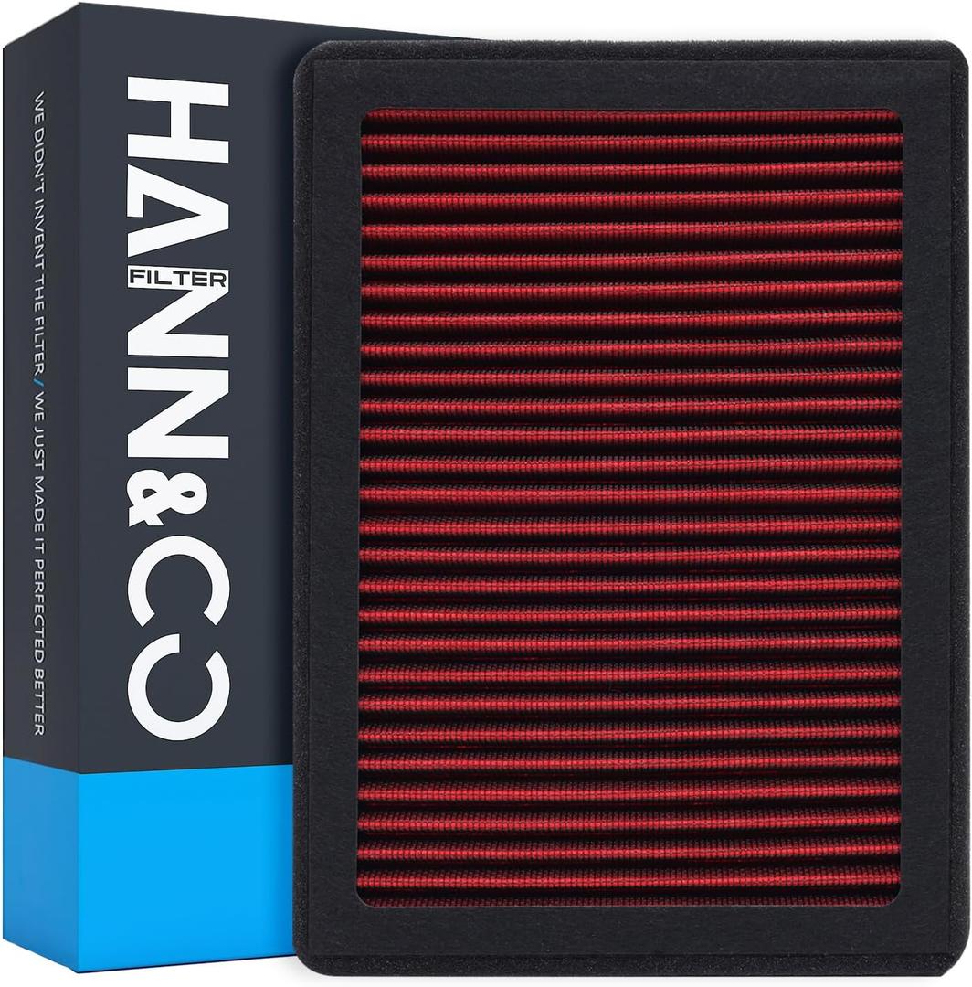 HANN&CO Washable Reusable High Flow Durable Cabin Air FilterHCC2115-X | Greater Than 15 Years of Service LifeSuitable For Chevrolet Traverse GMC Acadia Buick EnclaveReplacement CF11663 VF1012