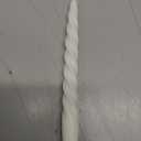 Nuanchu 12 Pcs White Spiral Taper Candles Set Twisted Wax Candlesticks 7.5 Inch Short Ivory Spiral Wax Unscented Taper Candles for Valentine's Day Wedding Birthday Bridal Shower Party Decor