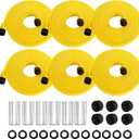 6-Pack Sprinkler Hose with Holes 25 ft Flexible Sprinkler Soaker Hose for Lawn & Garden, 150 ft Total Drip Irrigation System Yard Watering Solution, Durable & Easy to Use