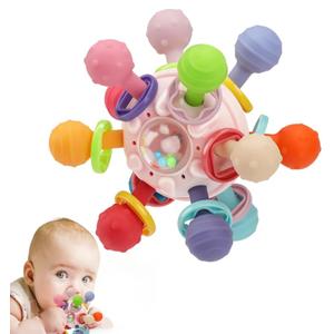 Baby Montessori Sensory Toys for 0-6 6-12 Months, Baby Teether Teething Toys for Babies 0 3 6 9 12 18 Months, Newborn Infant Learning Developmental Toys Gifts for 1 2 Year Old Boys Girls