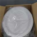 100% Compostable Oval Paper Plates 12 Inch, 125-Pack Large Heavy Duty Paper Plates Bulk, Biodegradable Bagasse, Eco-Friendly Disposable Dinner Plate for BBQ, Picnic, Party (BPI Certified, Microwaveable)