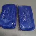 LotFancy Face Ice Pack Wrap for TMJ, Wisdom Teeth, with 4 Reusable Hot Cold Therapy Gel Packs, Pain Relief for Head, Oral and Facial Surgery, Dental Implants, Blue (Blue(one Size Fits Most))