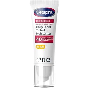CETAPHIL Redness Relieving Daily Facial Moisturizer SPF 40, 1.7 fl oz, Broad spectrum Sunscreen, Neutral Tint, For Redness-Prone Skin EXP. 2028/08
