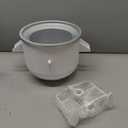 Ice Cream Maker Attachment for KitchenAid, Fits KitchenAid 4.5/5QT & 6QT Mixers, Frozen Ice Cream & Sorbet Gelato Maker, 2 Quart, White