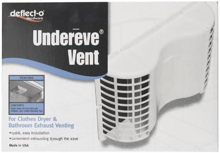 Deflect-O Undereave Vent 2-1/4 " H X 7 " W X 10-1/8 " L, 4-13/16 " White