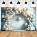 8x6ft Newborn Baby 1st Birthday Backdrop Cake Smash Party Photography Backdrops Baby Shower Portrait Balloons Arch Photo Background Photoshoot Props