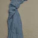 Dessiny Halter Satin Bridesmaid Dresses for Women with Slit Long Bow Pleated Formal Party Dress 2025 DE135 (10)