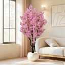 5.9ft Tall Pink Artificial Cherry Blossom Tree