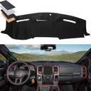 BDFHYK Dashboard Dash Cover PU Dash Mat Compatible with Dodge Ram 1500 2500 3500 2010-2018