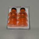 Reusable Soda Can Lids - 6-Pack Spill-Proof, Snap-On Covers for Freshness and Protection, Orange Can Toppers Set of 6