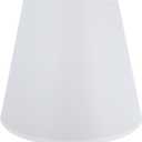 Aspen Creative 32802 Transitional Hardback Empire Shape Spider Construction Lamp Shade in White, 18" wide (11" x 18" x 15")