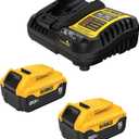 DEWALT 20V MAX Lithium-Ion Battery 2-Pack, 5.0 Ah (DCB205-2c)