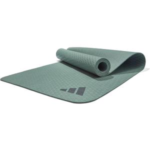 adidas Yoga Mat - Eco Friendly - Non Slip, Durable Textured Surface (4 mm, Legend Ivy)