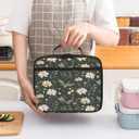 Butterfly Daisy Kids Lunch Bag Insulated Lunch Box Reusable Lunch Tote Bag for Office, Work, School, Beach or Travel