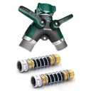 Garden Hose Splitter, Hose y Splitter, 2 Way Hose Splitter, Faucet Splitter for Garden Hose, Hose Bib, Hose Splitter 2 Way Heavy Duty - All Metal Two Kink Free Hose Savers